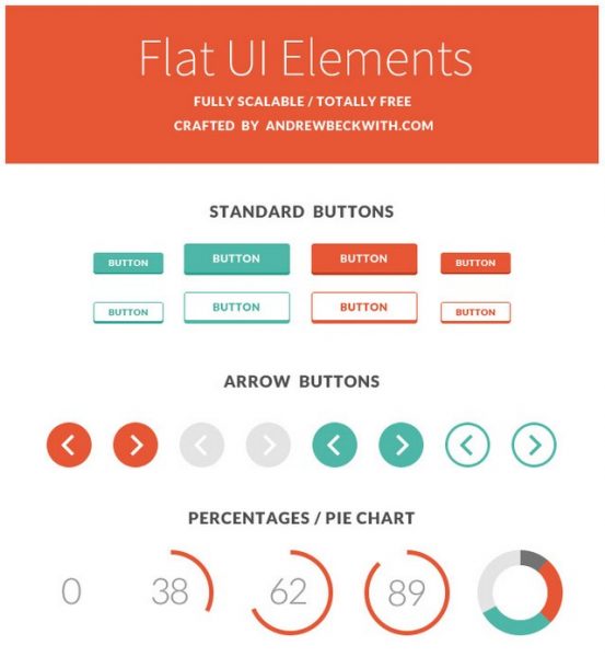 Flat UI elements