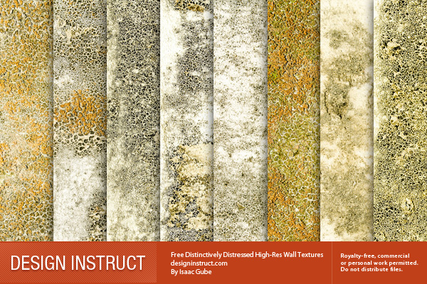 8 Free Distinctively Distressed High-Res Wall Textures