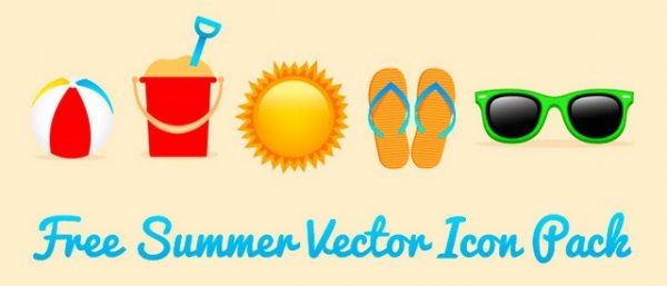 Free Summer Vector Icon Pack