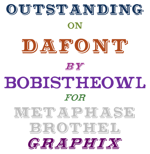 Free font: Outstanding